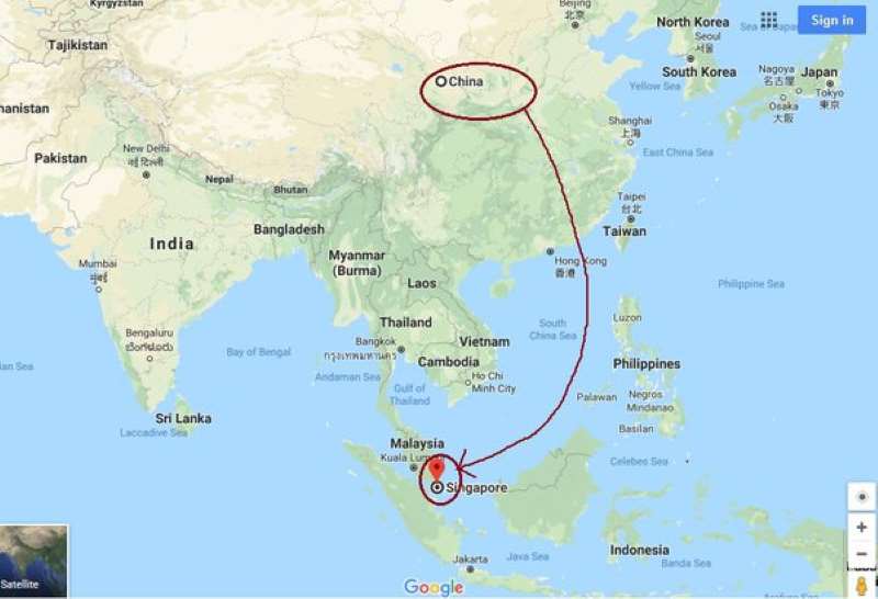 China to Singapore Freight